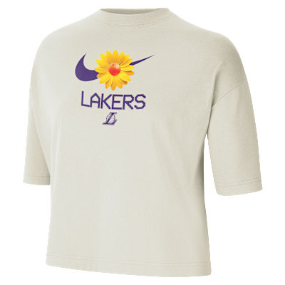 Lai＊* Los Angeles Lakers Courtside Women's Nike NBA Boxy T-Shirt